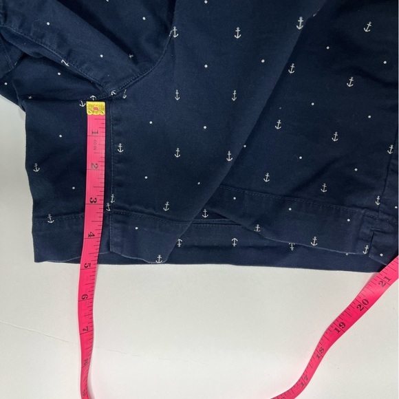 Nautica Navy Blue Anchor Print Cotton blend Shorts size 8 nautical - Picture 10 of 10